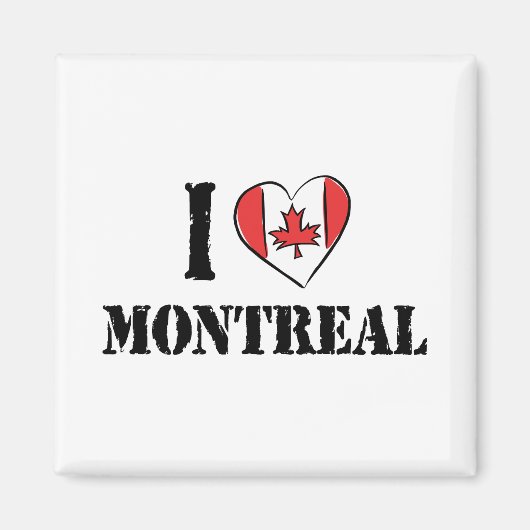 I Love Montreal Canada Magneet (Voorkant)