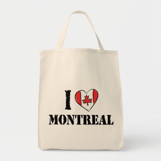 I Love Montreal Canada Tote Bag (Voorkant)