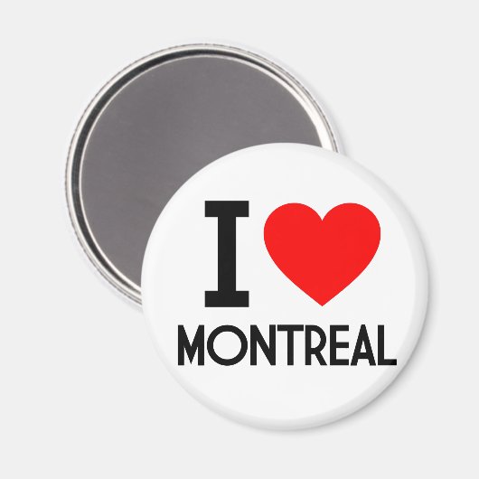 I Love Montreal Magneet (Voorkant / Achterkant)