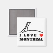 I Love Montreal Magneet (Voorkant / Achterkant)