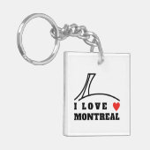I Love Montreal Sleutelhanger (Voorkant Links)