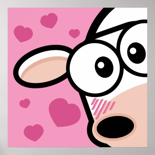 I Love Moo Koe Poster / Print (Voorkant)