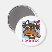 I Love Moo Magneet (Voorkant / Achterkant)
