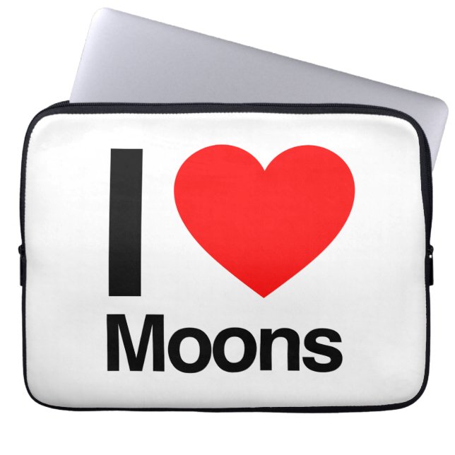 i love moons laptop sleeve (Voorkant)