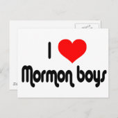 I Love Mormon Boys Briefkaart (Voorkant / Achterkant)