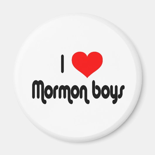 I Love Mormon Boys Magneet (Voorkant)