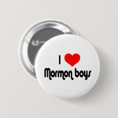 I Love Mormon Boys Ronde Button 5,7 Cm (Voorkant /achterkant)