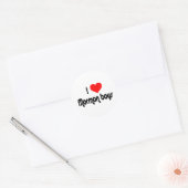 I Love Mormon Boys Ronde Sticker (Envelop)