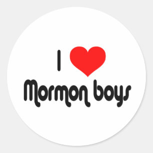 I Love Mormon Boys Ronde Sticker