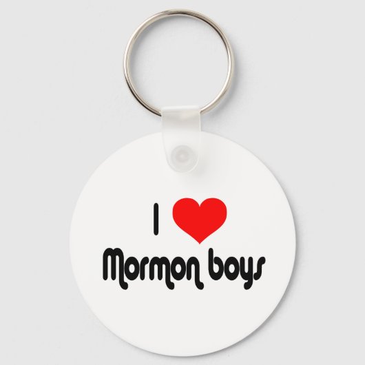 I Love Mormon Boys Sleutelhanger (Voorkant)