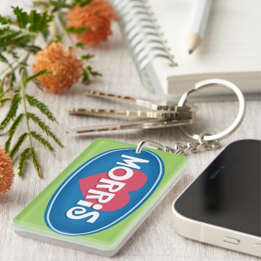 I Love MORRIS Sleutelhanger (Voorkant Rechts)