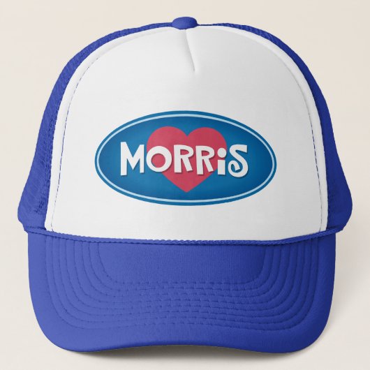 I Love MORRIS Trucker Hat Pet (Voorkant)