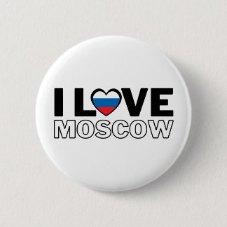 I LOVE MOSCOW - For real Muscovites! Ronde Button 5,7 Cm
