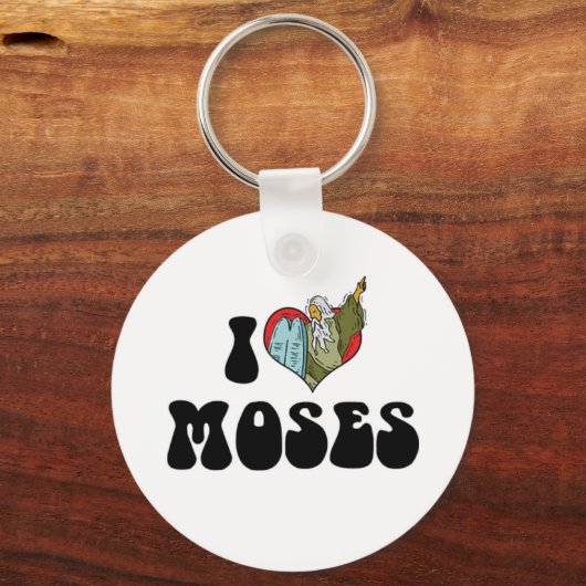 I Love Moses Sleutelhanger (Voorkant)