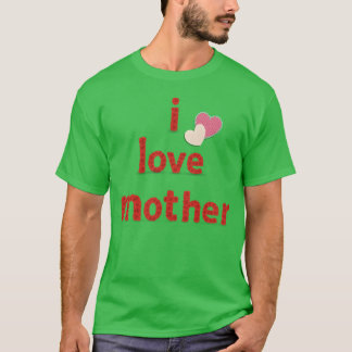 I Love Mother gele vrienden T-shirt
