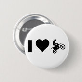 I Love Motocross Ronde Button 5,7 Cm (Voorkant /achterkant)