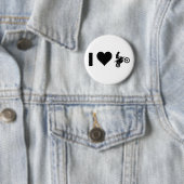 I Love Motocross Ronde Button 5,7 Cm (In situ)