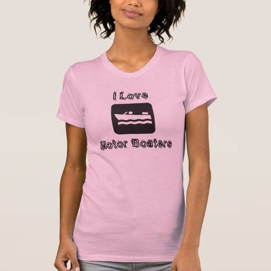 I Love Motor Boaters T-shirt (Voorkant)