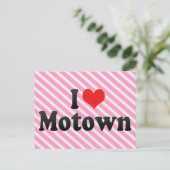 I Love Motown Briefkaart (Staand voorkant)