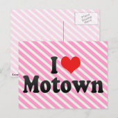 I Love Motown Briefkaart (Voorkant / Achterkant)