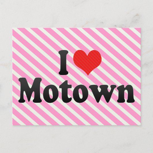 I Love Motown Briefkaart (Voorkant)