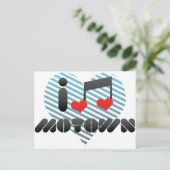 I Love Motown Briefkaart (Staand voorkant)