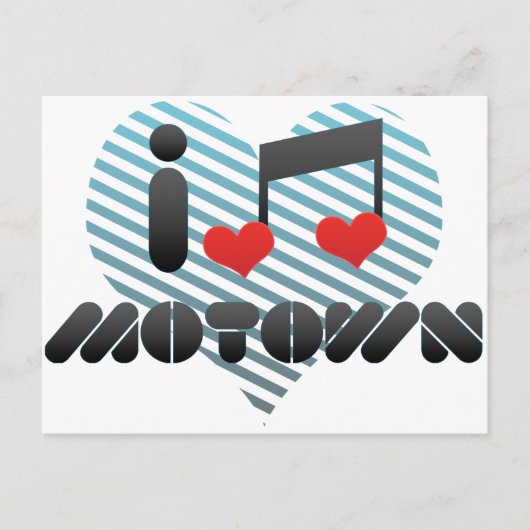 I Love Motown Briefkaart (Voorkant)