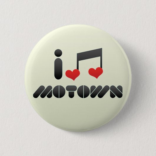 I Love Motown Ronde Button 5,7 Cm (Voorkant)