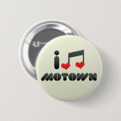 I Love Motown Ronde Button 5,7 Cm (Voorkant /achterkant)