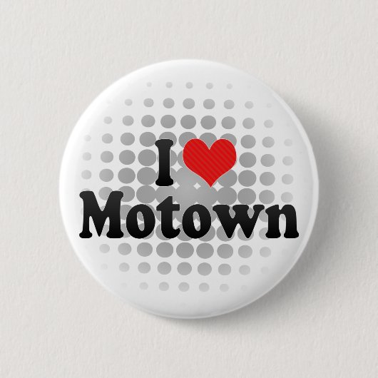 I Love Motown Ronde Button 5,7 Cm (Voorkant)