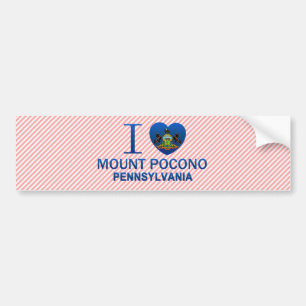 I Love Mount Pocono, PA Bumpersticker