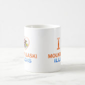 I Love Mount Pulaski, IL Koffiemok (Center)