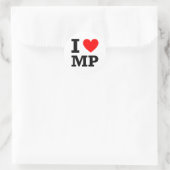 I Love MP Design Ronde Sticker (Tas)