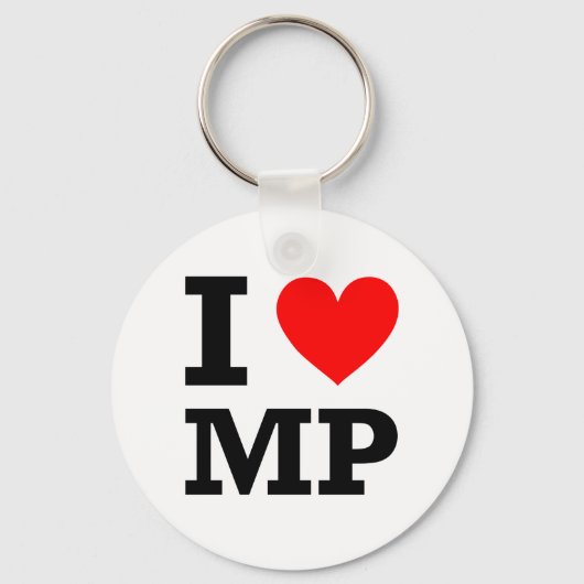 I Love MP Design Sleutelhanger (Voorkant)
