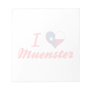 I Love Muenster, Texas Notitieblok