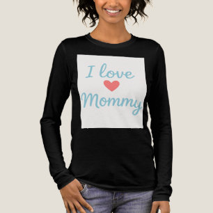 I Love Mummy - Schattige hartontwerp voor geschenk Tri-Blend Shirt