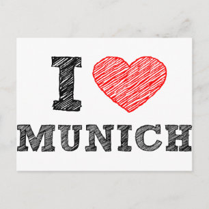 I Love München Briefkaart