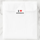 I Love Munchkins Ronde Sticker (Tas)