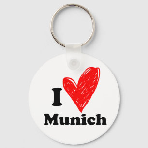 I love Munich Sleutelhanger