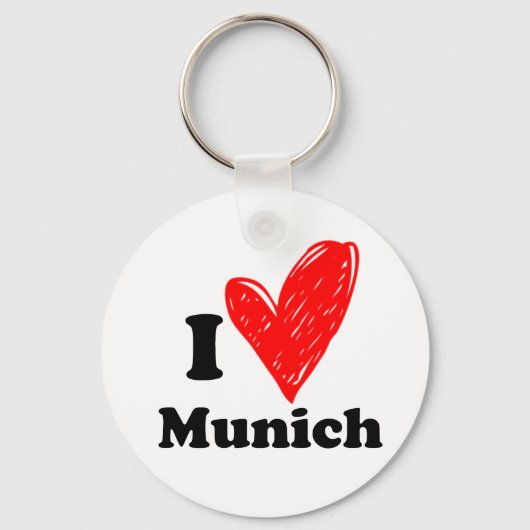 I love Munich Sleutelhanger (Voorkant)