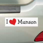 I Love Munson Bumpersticker (Op auto)