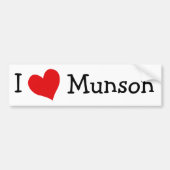 I Love Munson Bumpersticker (Voorkant)