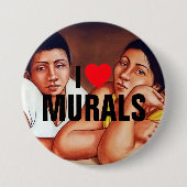 I Love Murals™ Button (Aanpassen!) (Voorkant)