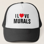 I Love Murals™ Trucker Hat Pet (Voorkant)