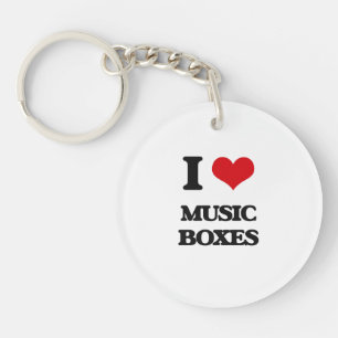 I Love Music Boxes Sleutelhanger
