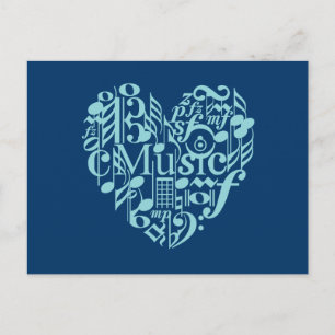 I Love Music Briefkaart