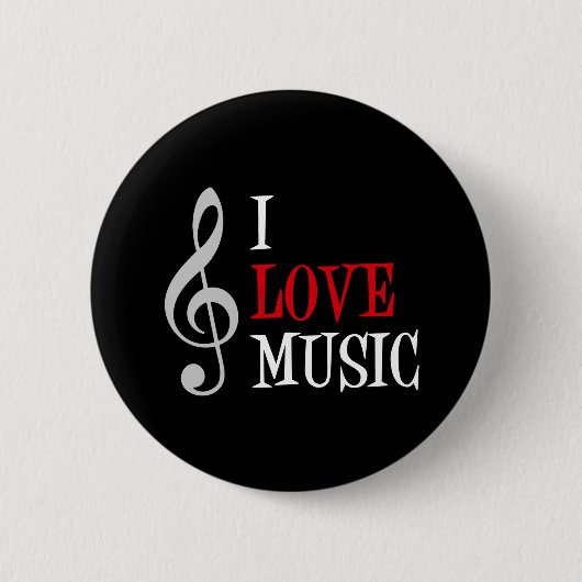 I Love Music Button (Voorkant)