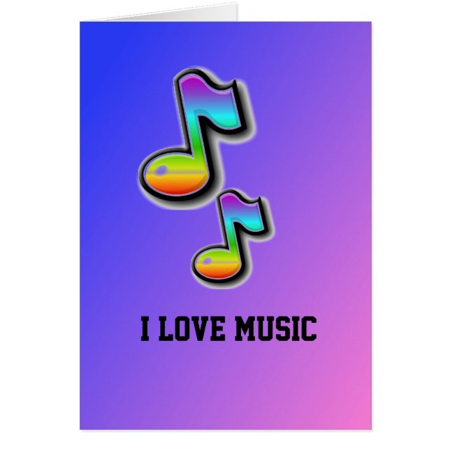 I Love Music Card (Voorkant)