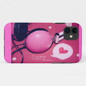 I Love Music Case-Mate iPhone Case (Achterkant (horizontaal))