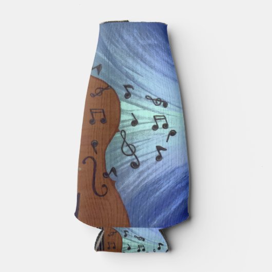 I Love Music Guitar Bottle and Koelbox Flesjeskoeler (Voorkant)